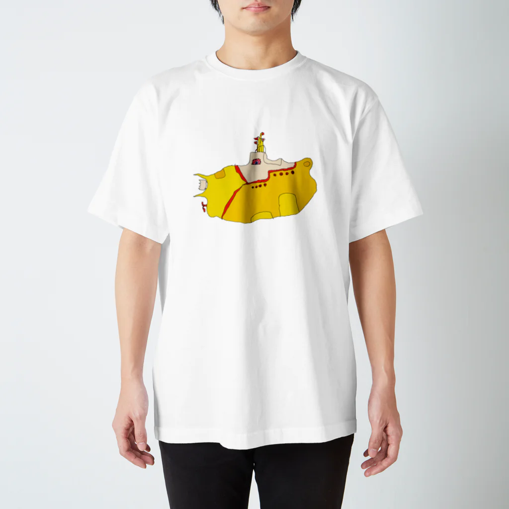 そよぎやのyellow Regular Fit T-Shirt