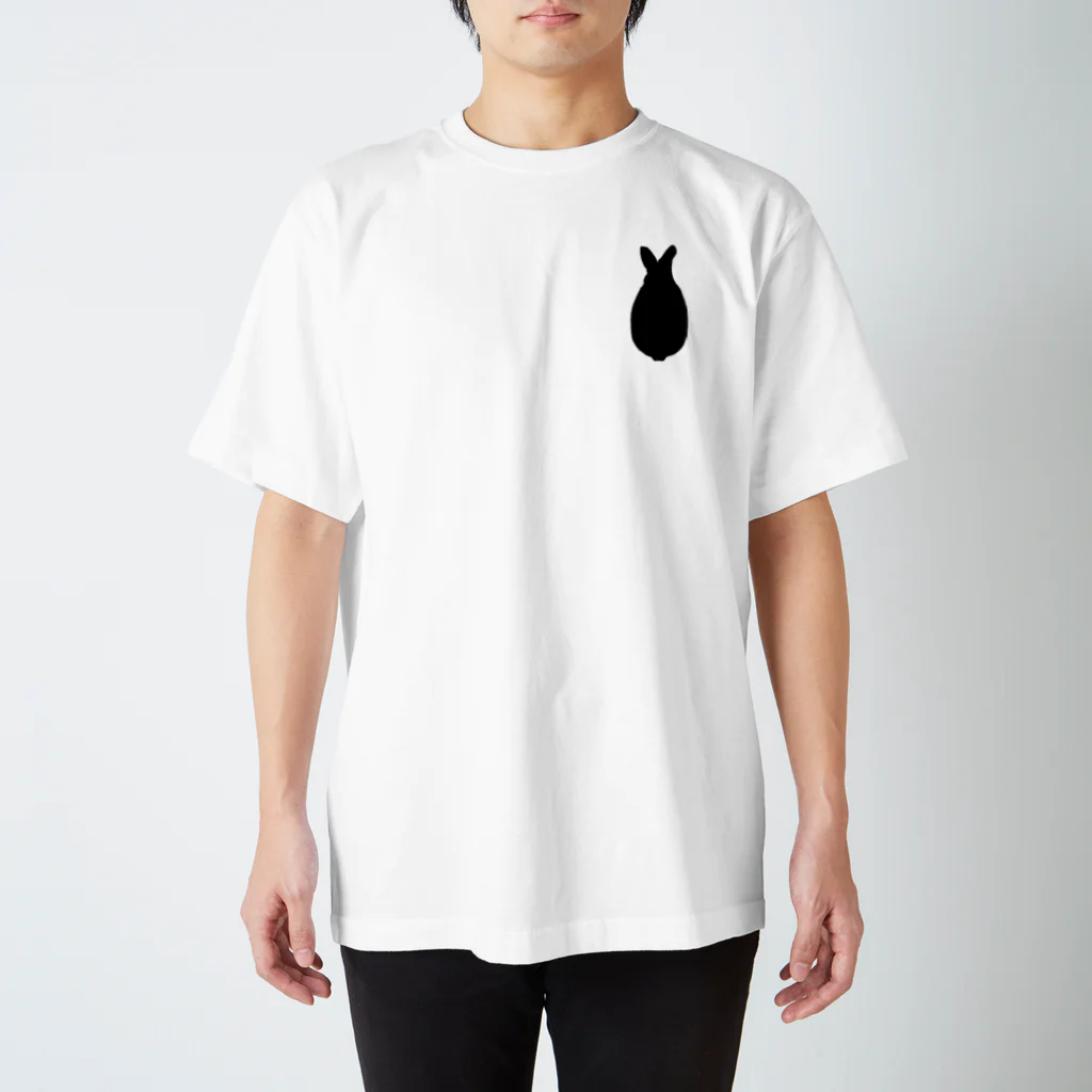 紫呉🐰うさぎと食と酒を愛するダメ飼い主のUsagi Back Regular Fit T-Shirt