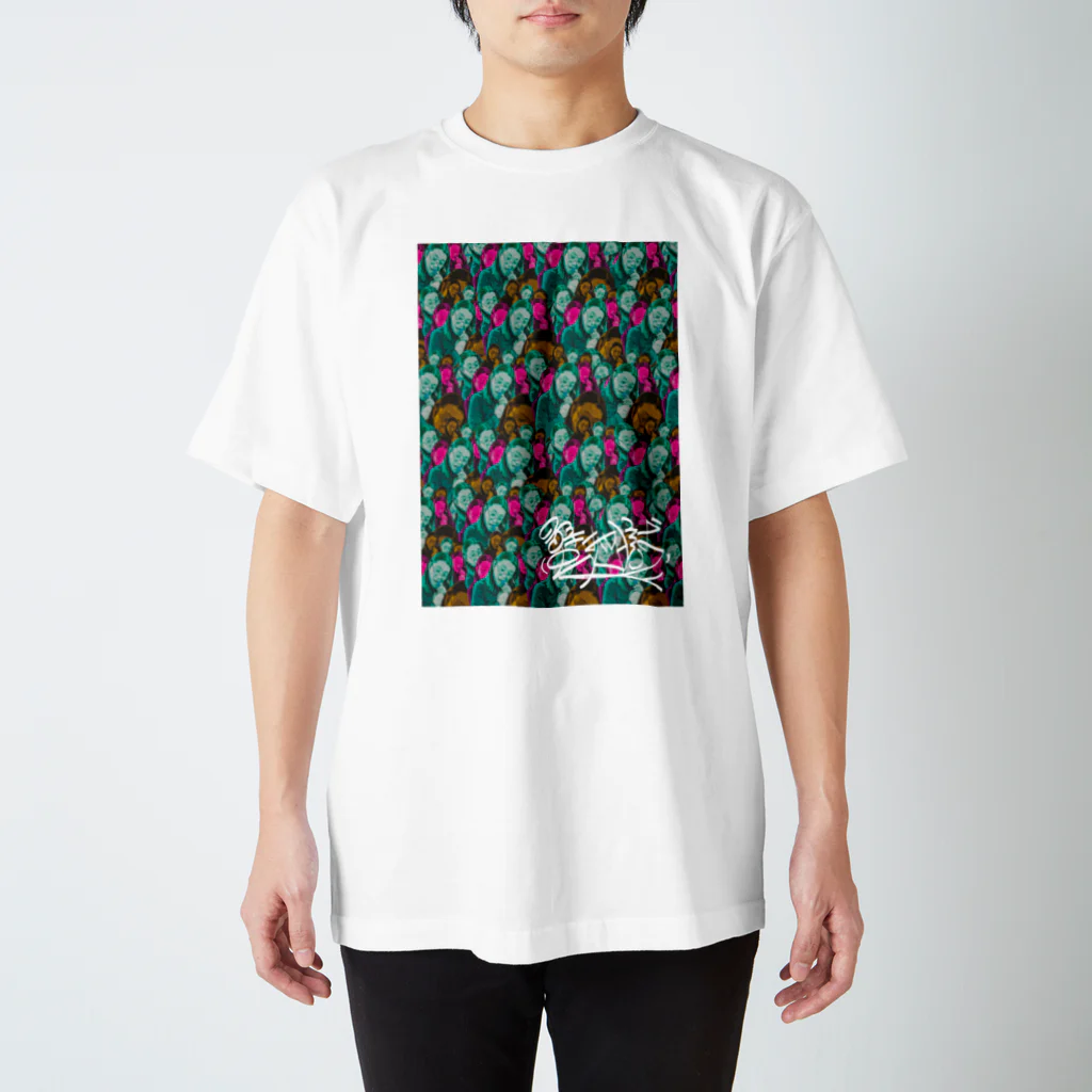 SHOP#696の三色ラムオジpattern Regular Fit T-Shirt