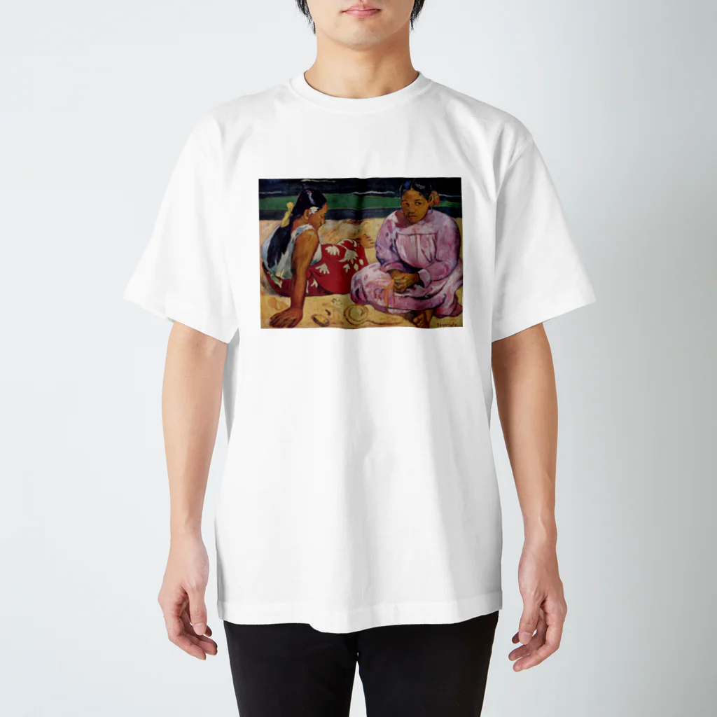 世界美術商店のタヒチの女(浜辺にて) / Tahitian Women on the Beach Regular Fit T-Shirt