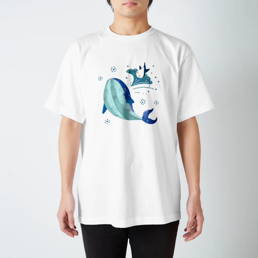 kotkotriのペンギンとクジラ スタンダードTシャツ