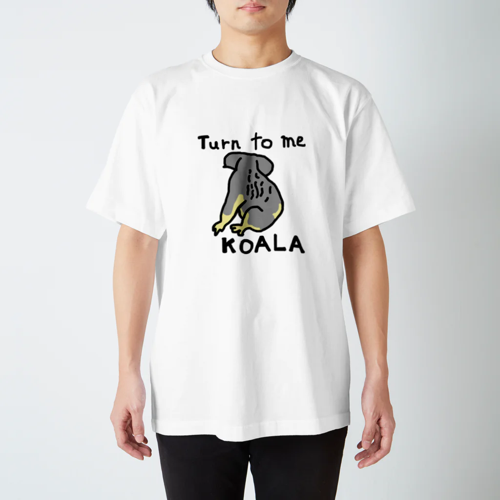 熊野かる太のコアラの後ろ姿（Back view of koala） Regular Fit T-Shirt