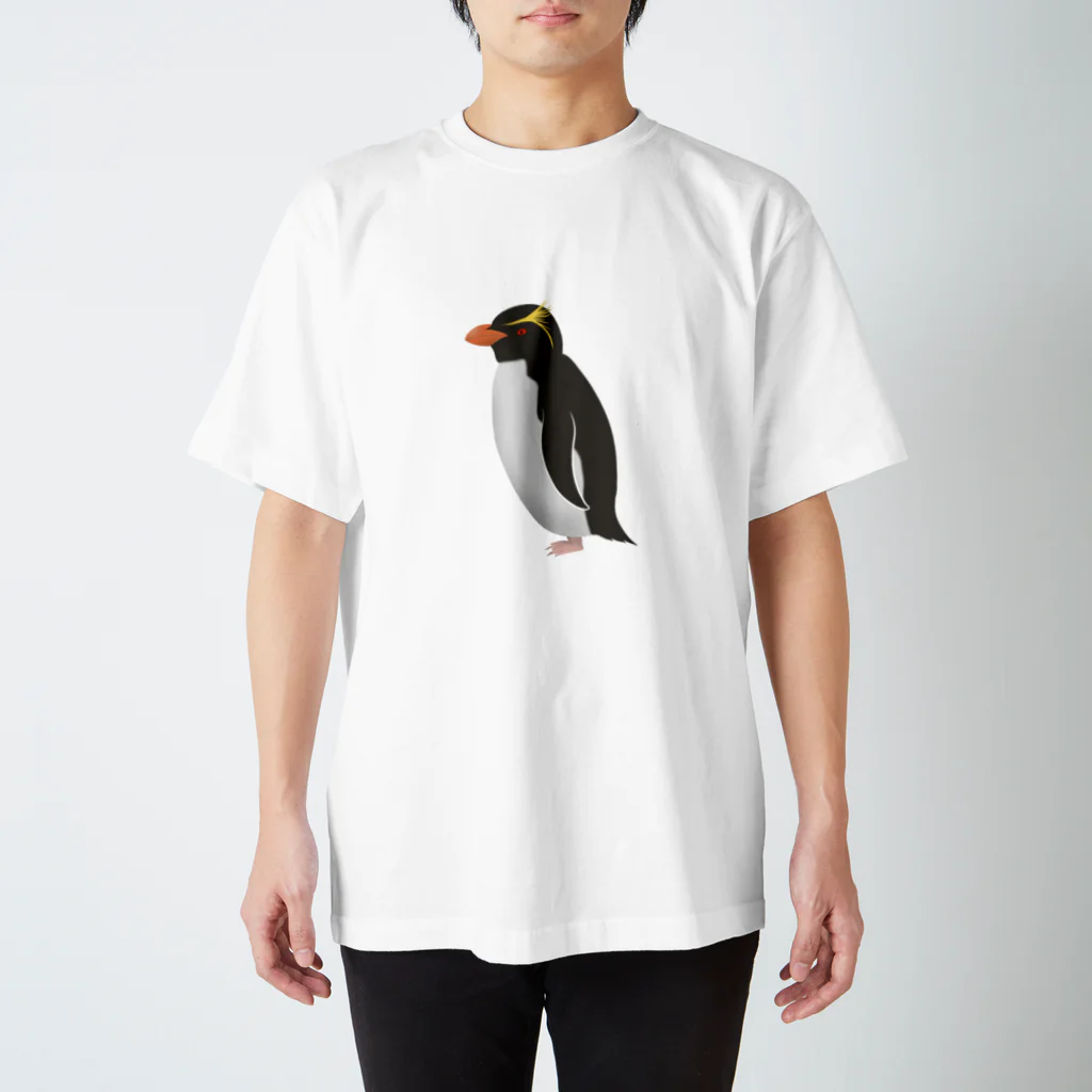 とりれんこの【寄付】ミナミイワトビペンギン スタンダードTシャツ