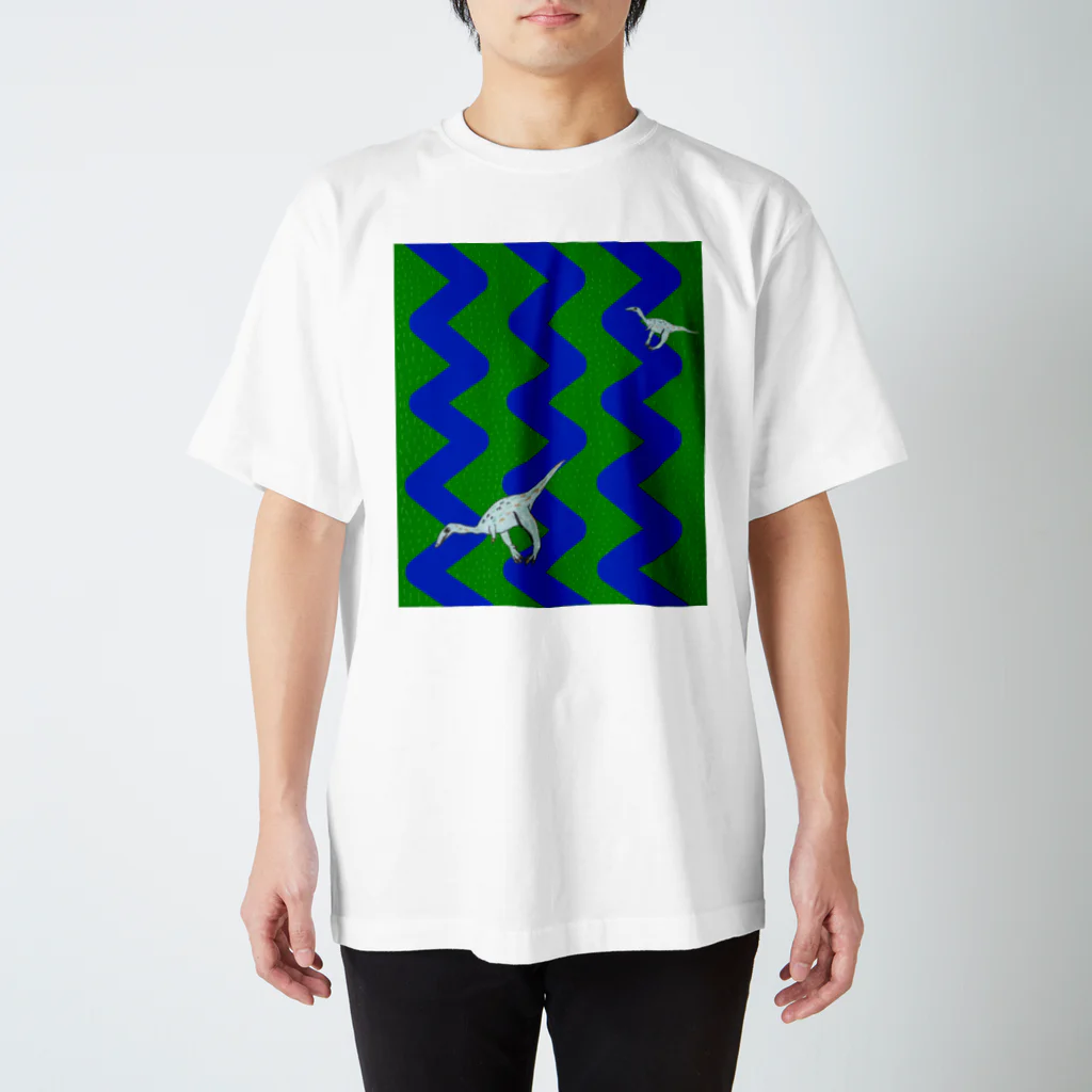 DiNOSAUR MARKeT/恐竜の旅する恐竜モノニクス　Wild Rivers スタンダードTシャツ