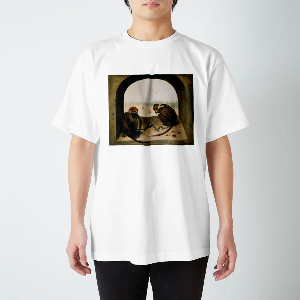 世界美術商店の二匹の猿 / Two Monkeys スタンダードTシャツ