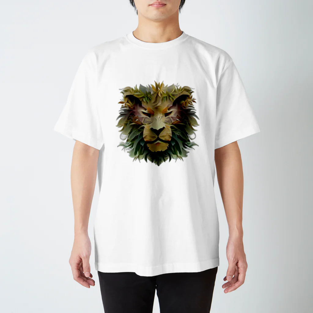 ほっこりデザインスタジオのライオンの魅力を引き出すオリジナルグッズ スタンダードTシャツ