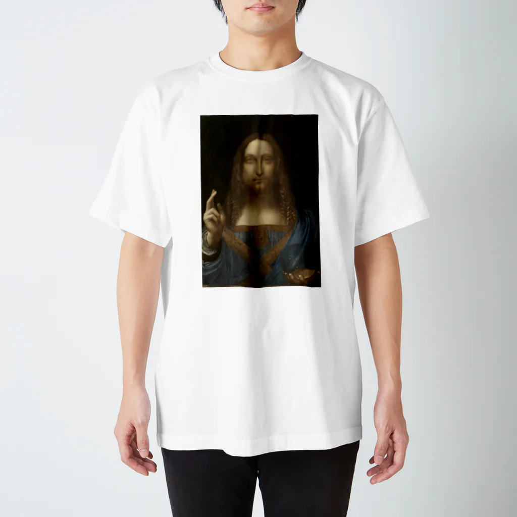 世界美術商店のサルバトール・ムンディ/ Salvator Mundi スタンダードTシャツ