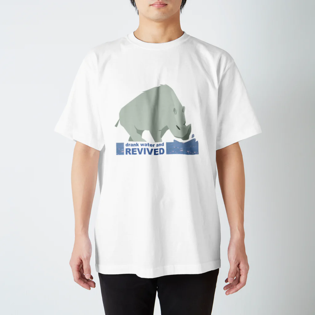 こびとの靴跡のサイ スタンダードTシャツ