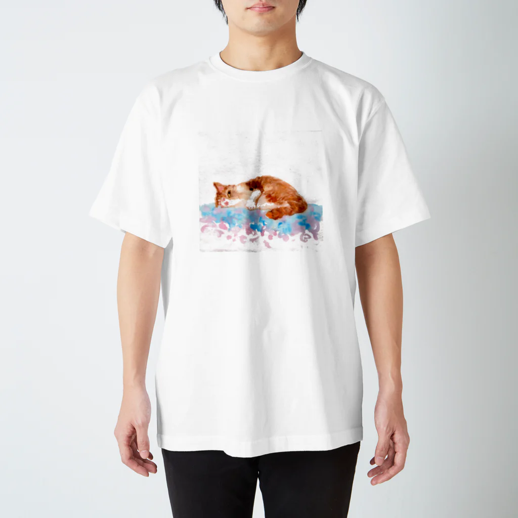 Yumi Kudo ARTのいたずら猫 スタンダードTシャツ