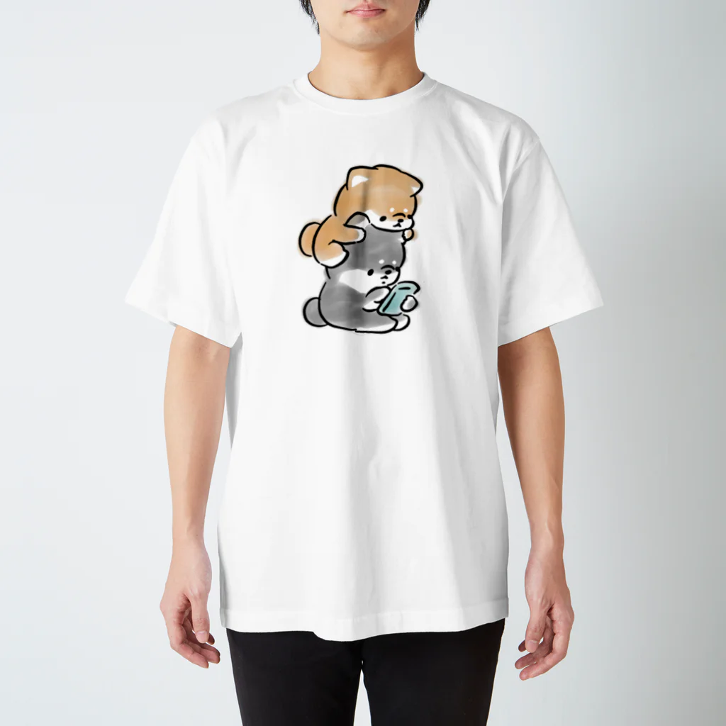 ほんわかしばいぬのほんわかしばいぬ(スマホ) スタンダードTシャツ