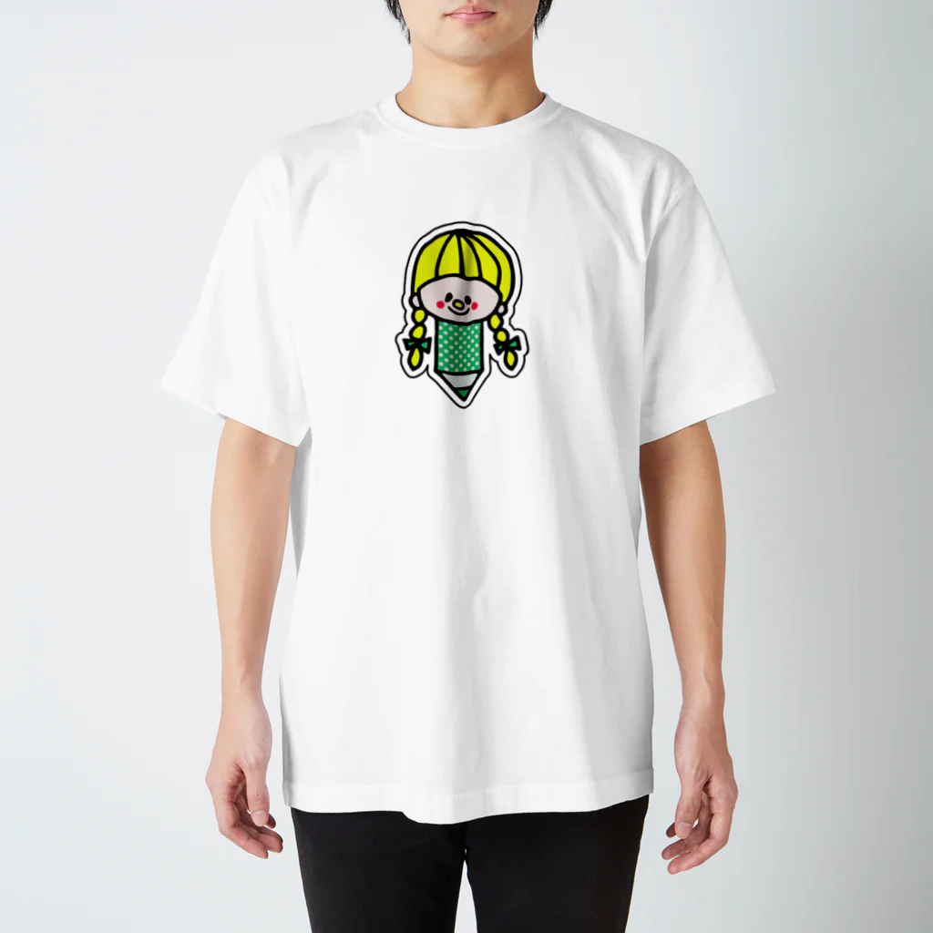 コーミーちゃんのお絵かきコーナーのえんぴつの森コーミーグッズ スタンダードTシャツ