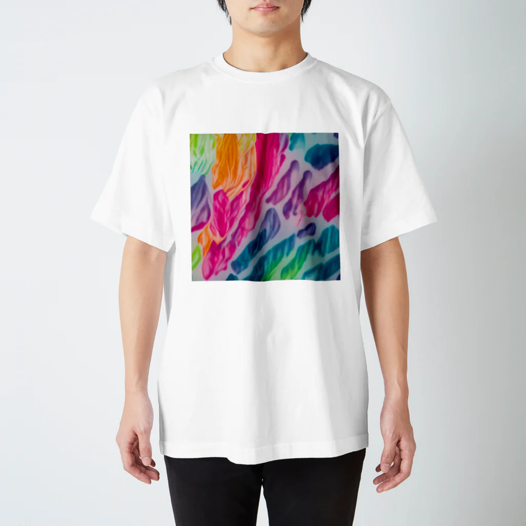 _Anzu_apparel_のタイダイ　マルチcolor×ちょっとボヤかし スタンダードTシャツ