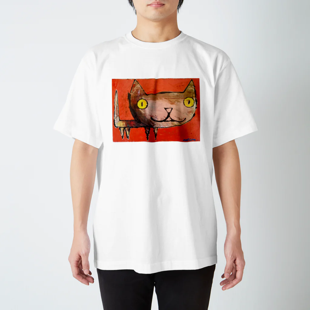 Tominaga Keishiのアニマルシリーズのネコちゃん Regular Fit T-Shirt