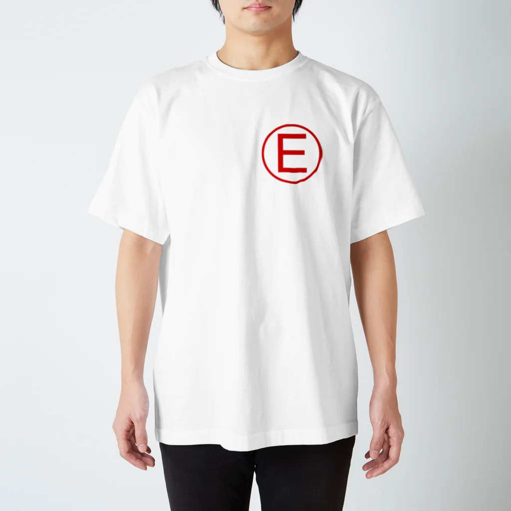 kimchinのF1の消火装置Fire Extinguisherを示すEマークのデザインです! スタンダードTシャツ