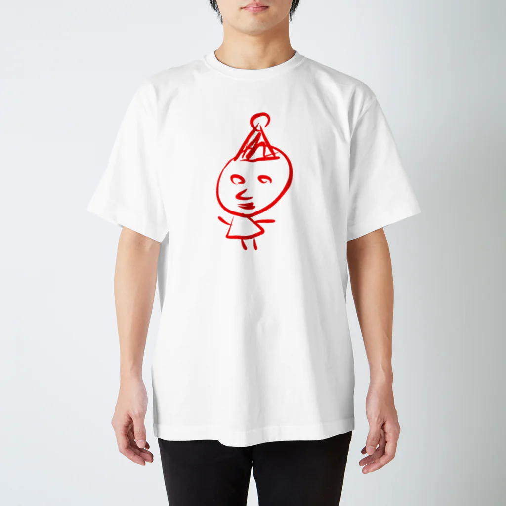 たこやきちゃんの帽子かぶった人 Regular Fit T-Shirt