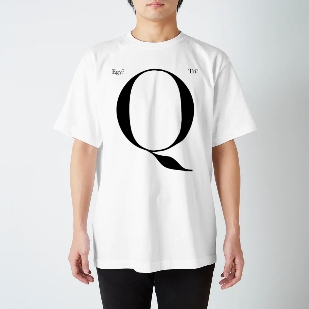 Egyptian TriangleのET "Q" BLK スタンダードTシャツ