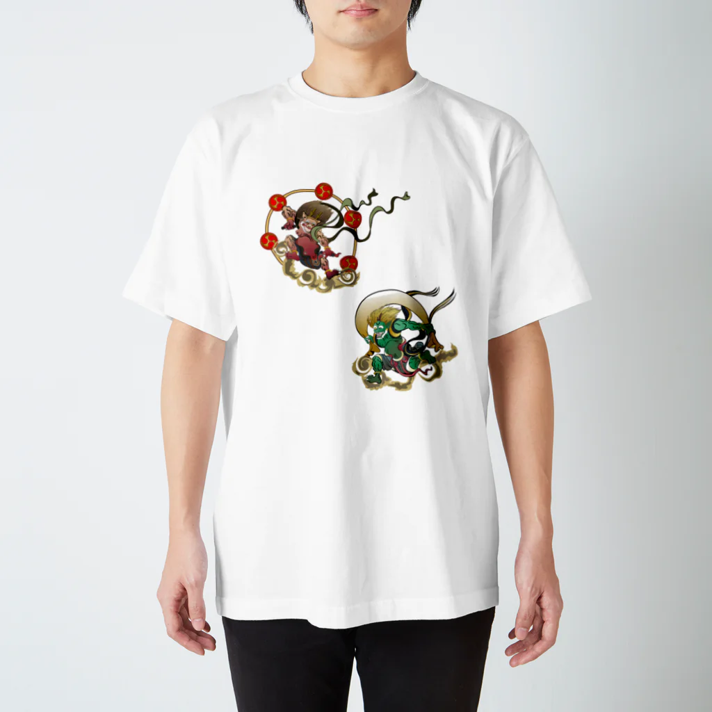 Drecome_DesignのFujin Raijin スタンダードTシャツ