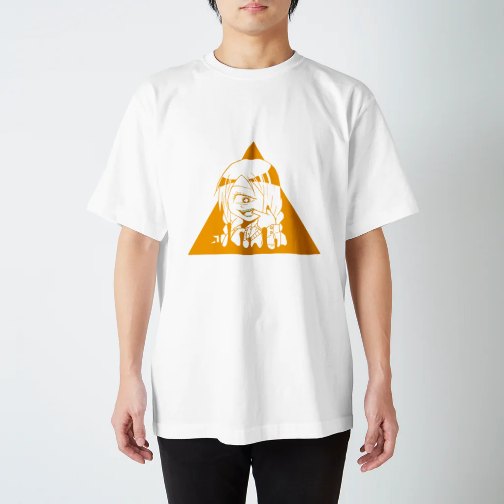 ラプトルの黄色い単眼ちゃん スタンダードTシャツ