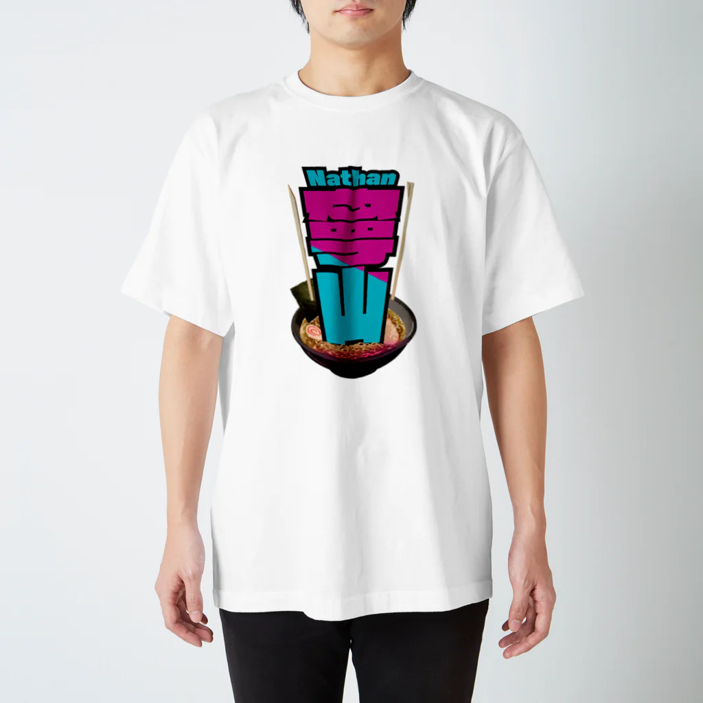 JAPAN-KANJIのNathan's Kanji (Ramen motif) スタンダードTシャツ