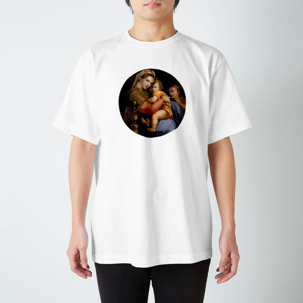 世界美術商店の小椅子の聖母 / Madonna della seggiola Regular Fit T-Shirt