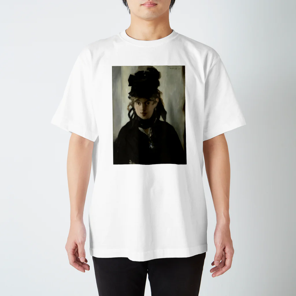 世界美術商店のすみれの花束をつけたベルト・モリゾ / Berthe Morisot with a Bouquet of Violets Regular Fit T-Shirt