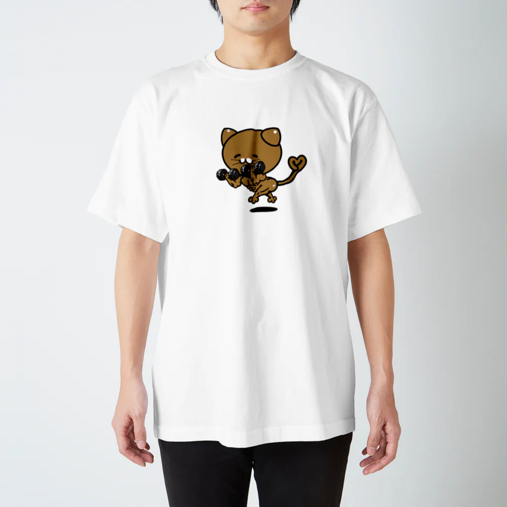 Muscle Cats Officialのダンベルキャット スタンダードTシャツ
