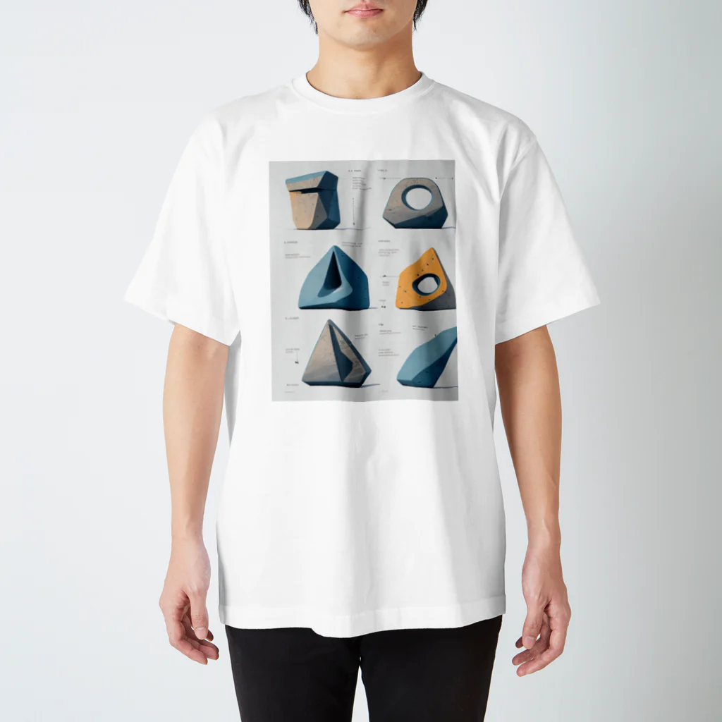 aokitaのストーンアートデザイン Regular Fit T-Shirt