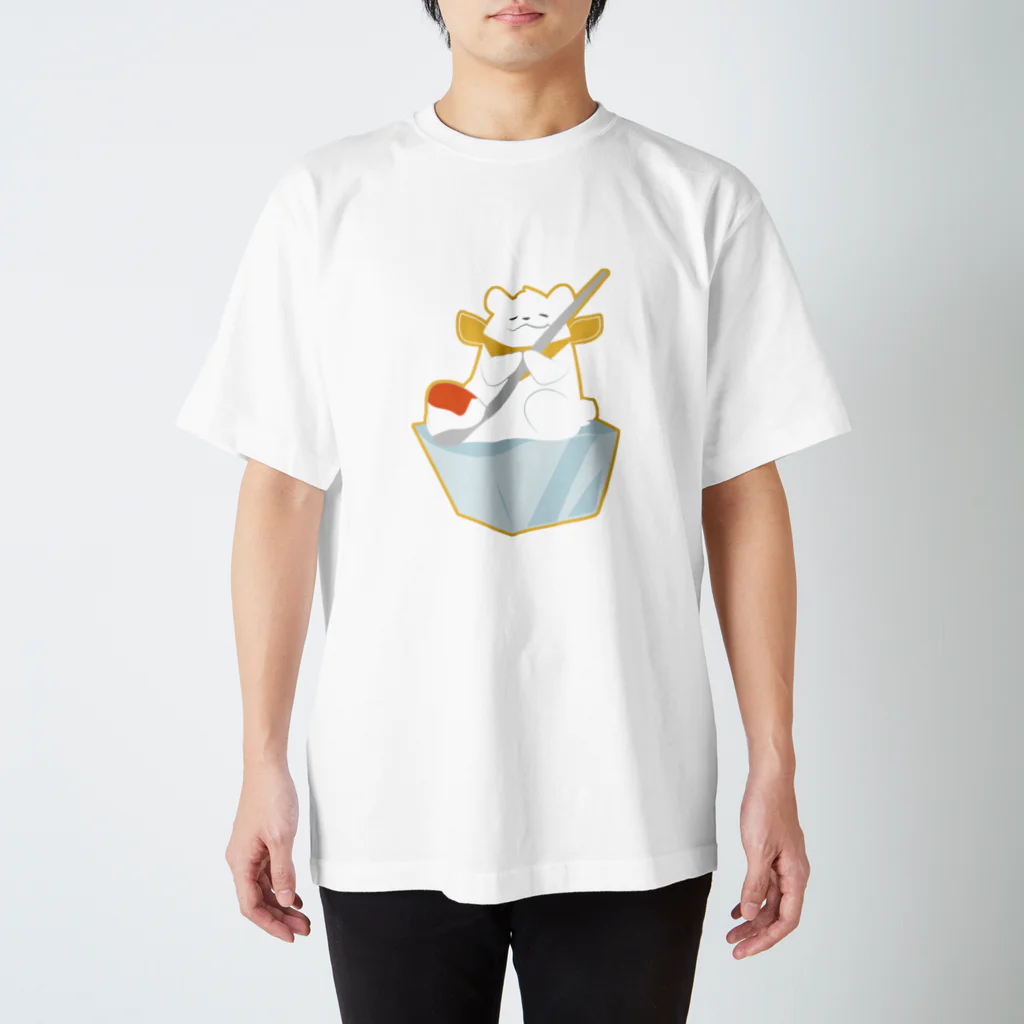 星野ねこはるのかき氷のシロクマ スタンダードTシャツ