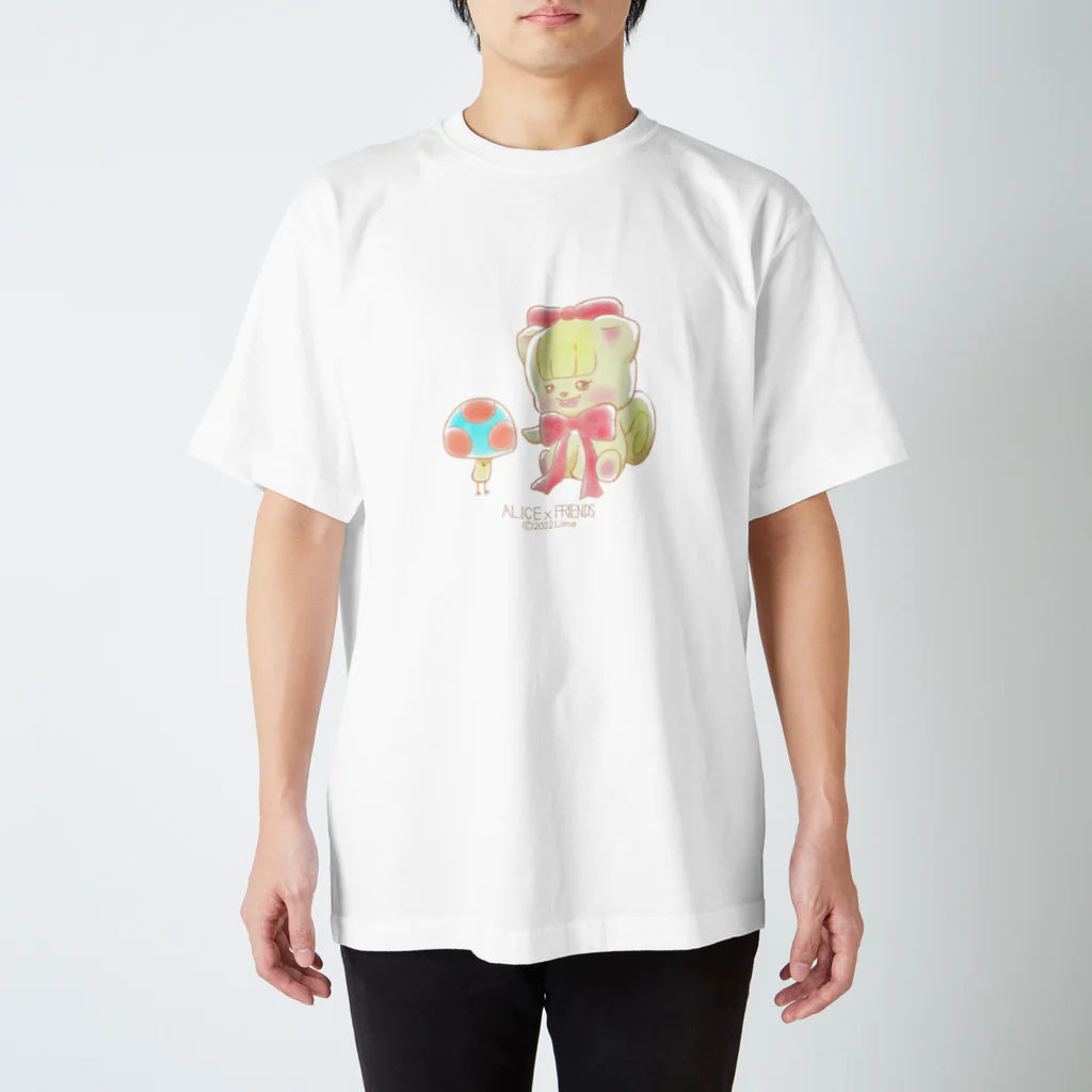 アリス×フレンズのアリス×フレンズ アリス キノコ Regular Fit T-Shirt