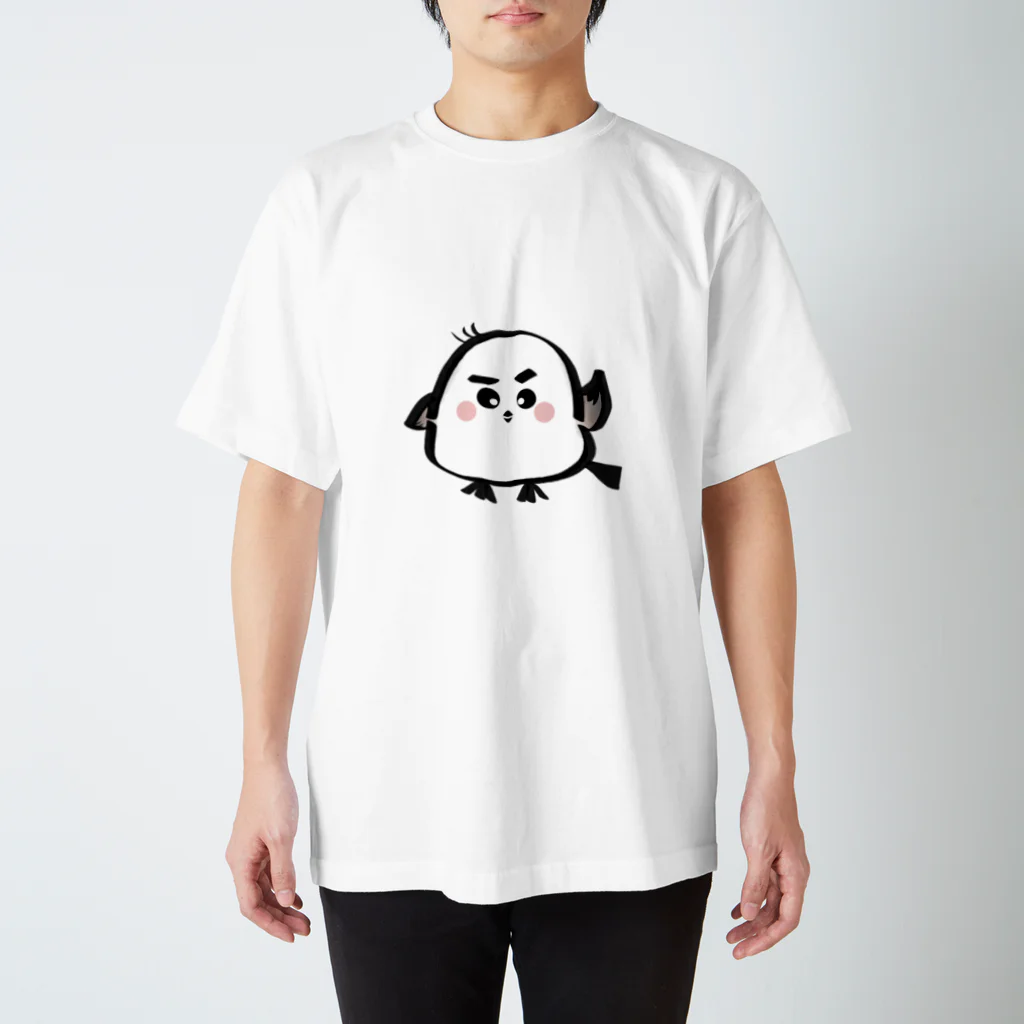 moonriver2020の手をあげるシマエナガくん Regular Fit T-Shirt
