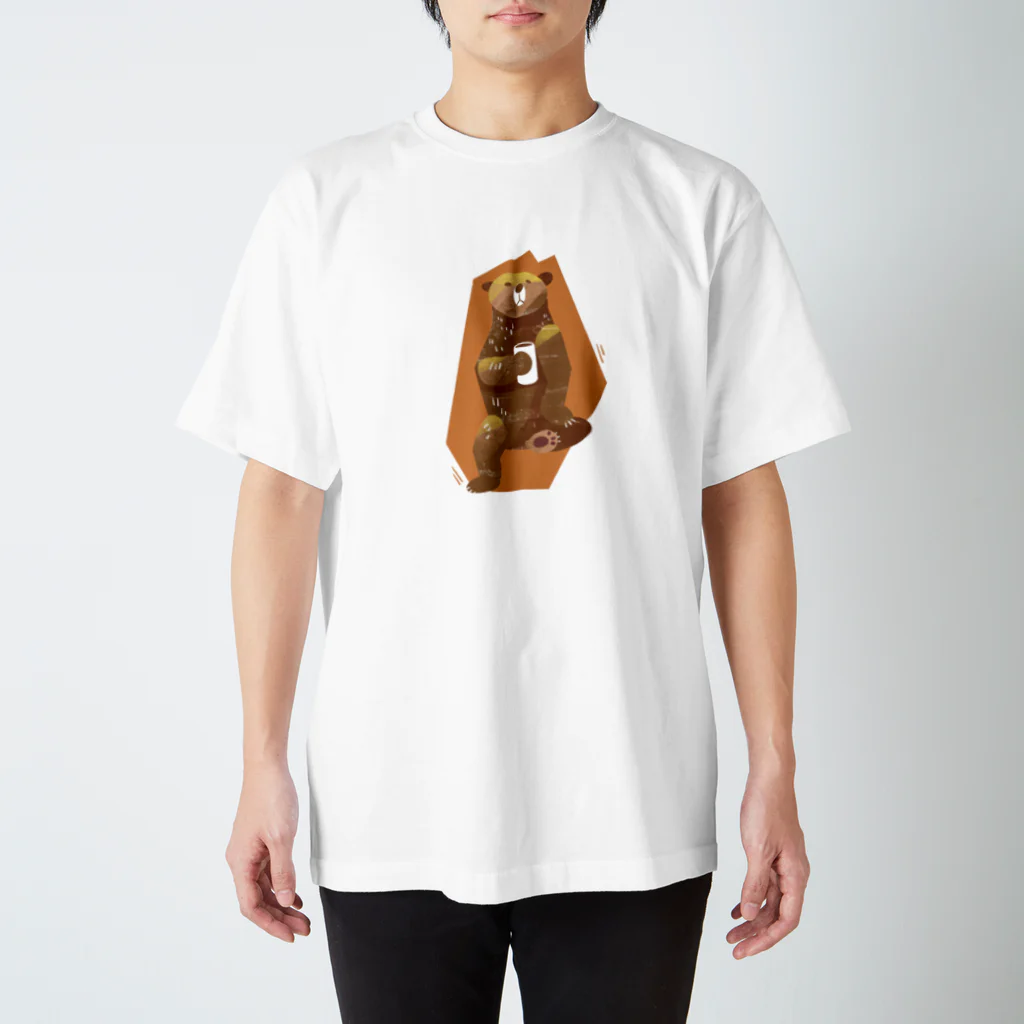 KUMANUMAのCOFFEE BREAK BEAR 1 Regular Fit T-Shirt