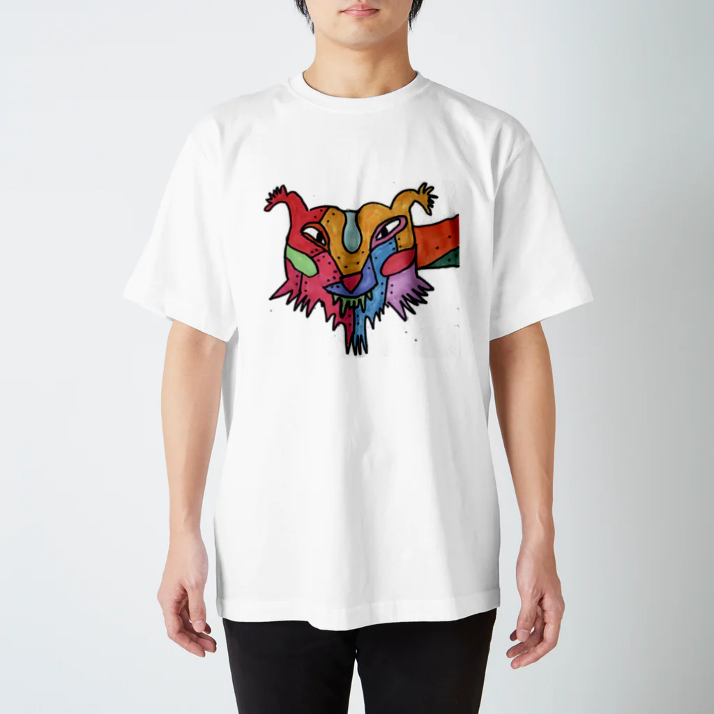 ゆるっと北欧デザイン♪Pahvi Elukat パフヴィ・エルカットのIlves いるゔぇすクン　(リンクス) Regular Fit T-Shirt