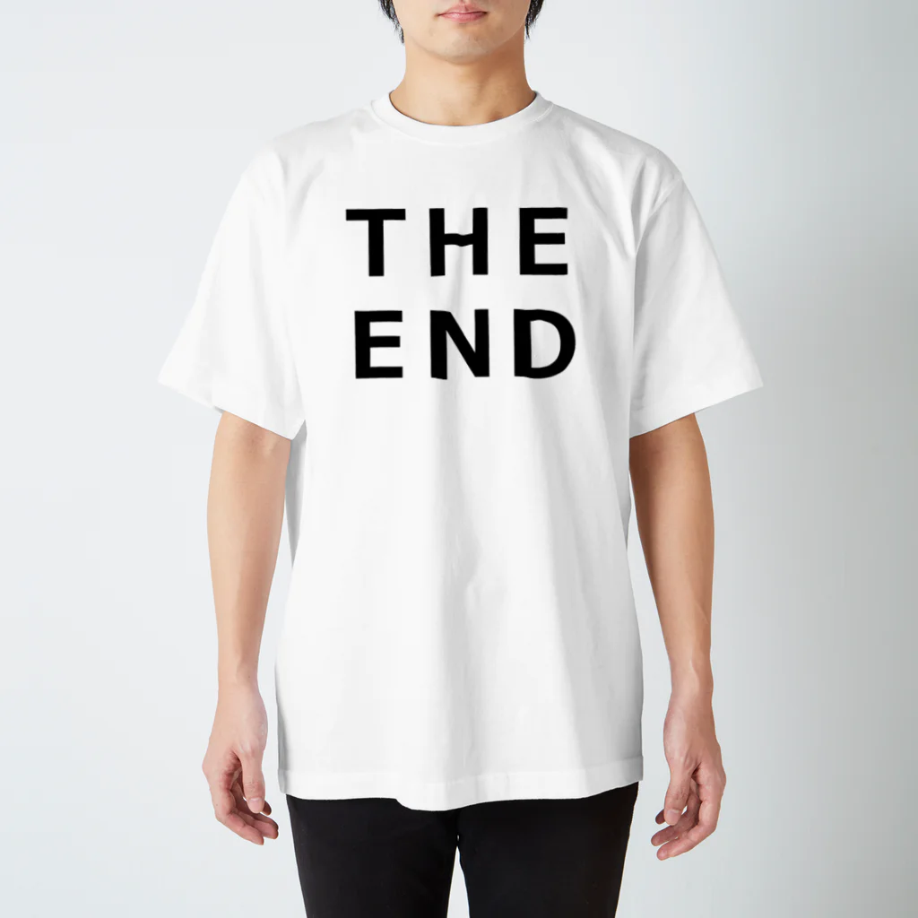 親戚一同ショップのTHE END (黒) Regular Fit T-Shirt