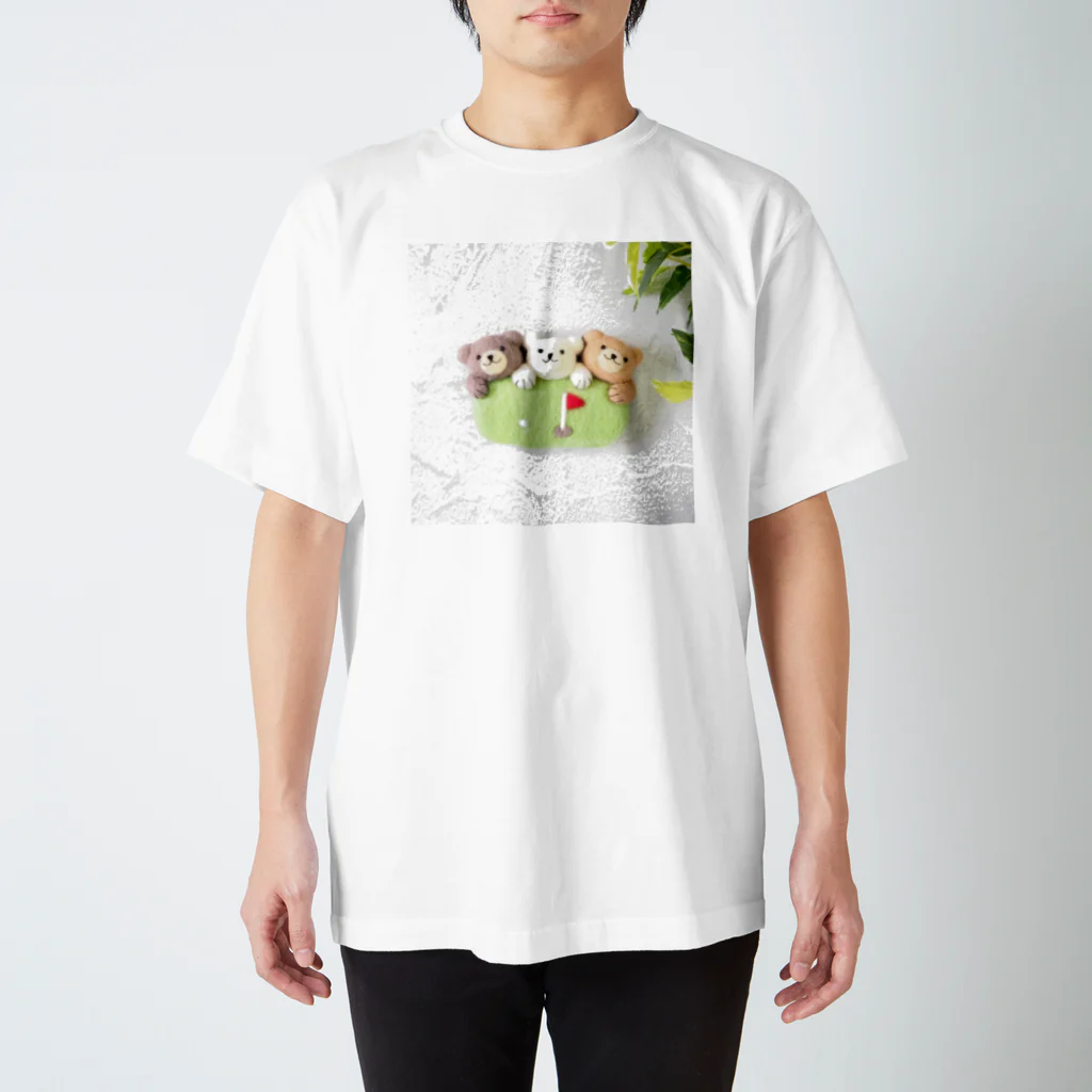 kumamia（くまみあ）のくまの3兄弟（ゴルフ） Regular Fit T-Shirt