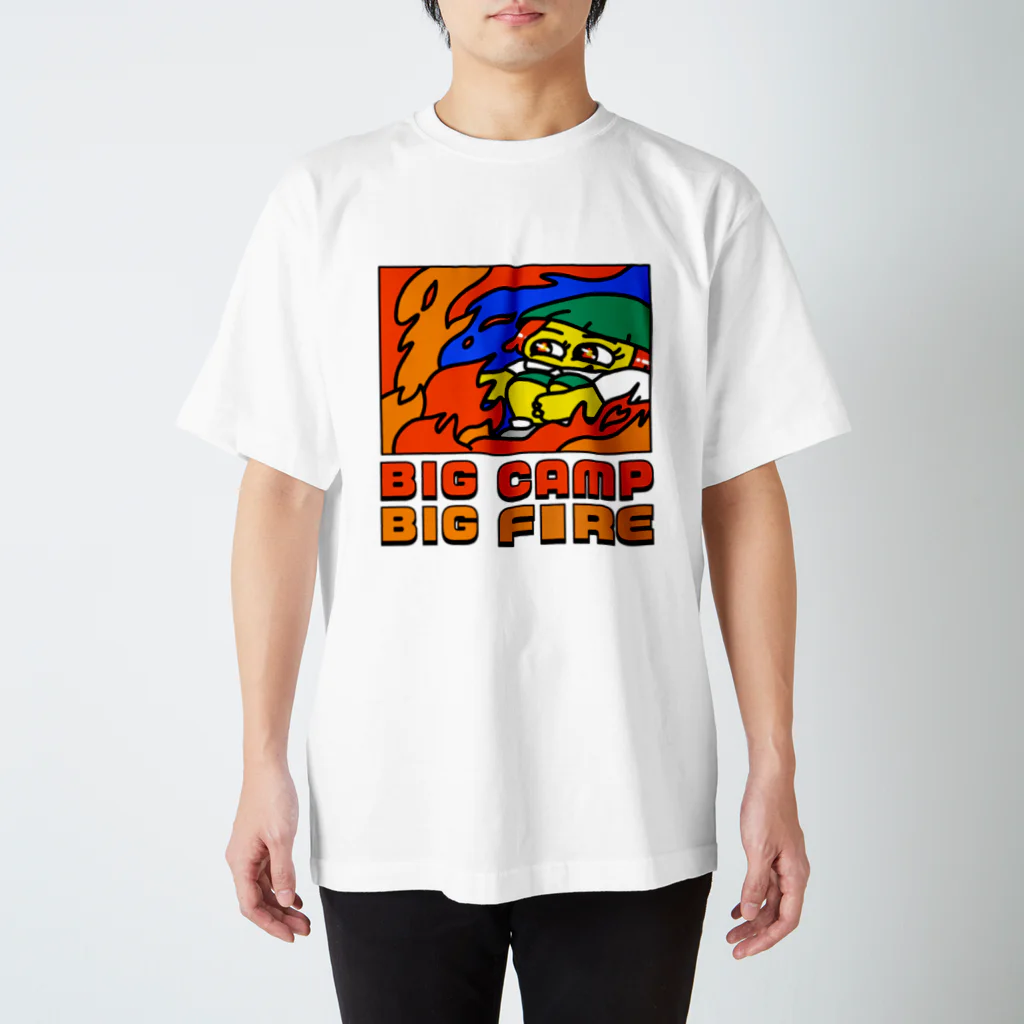 BIG_CAMPのBIG FIRE Regular Fit T-Shirt