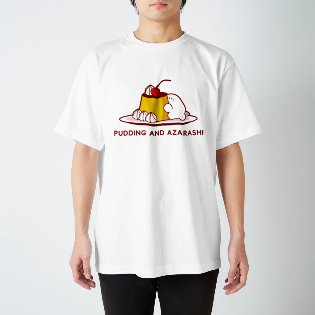 books_and_azarashiのPUDDING AND AZARASHI Regular Fit T-Shirt