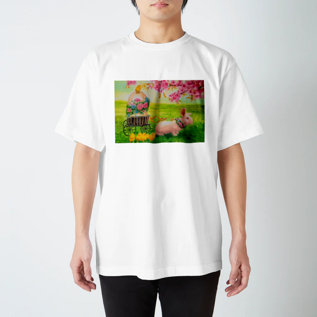 絵美のイースターのうさぎ スタンダードTシャツ