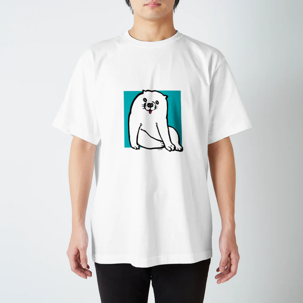 ふくふく商店の「あの犬」ふくふく商店描きおろしアレンジバージョン スタンダードTシャツ