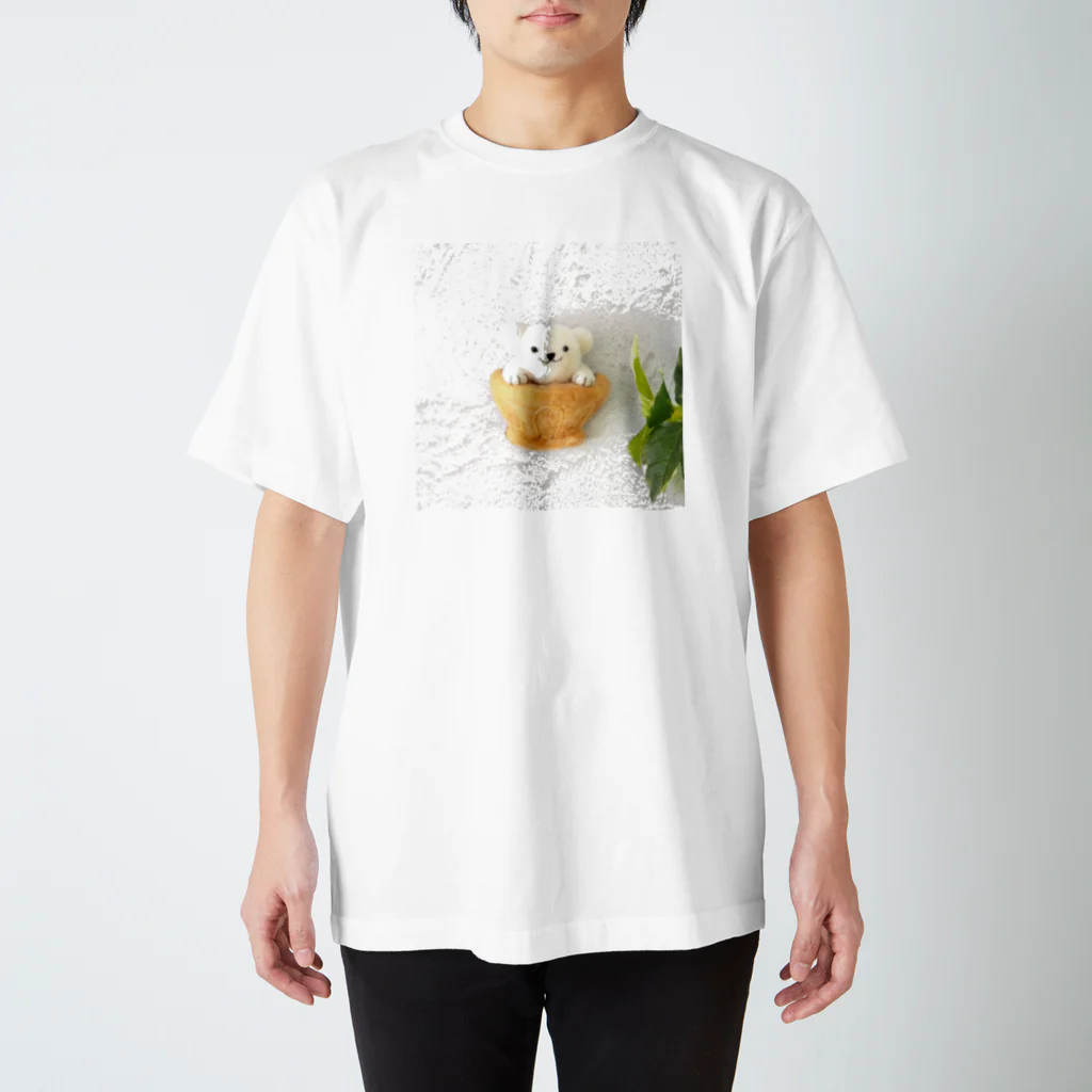 kumamia（くまみあ）のひょっこり！カフェオレ スタンダードTシャツ