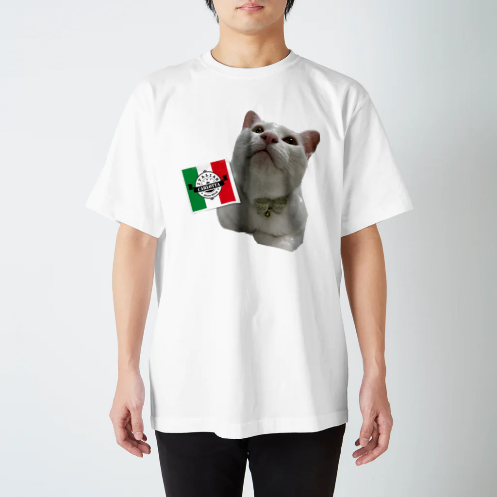 花鶴亀商店のカルロッタ🇮🇹亀①② Regular Fit T-Shirt