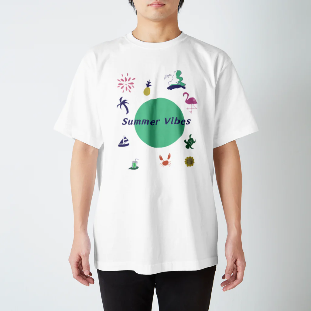 usagi-cuteの夏気分 Regular Fit T-Shirt