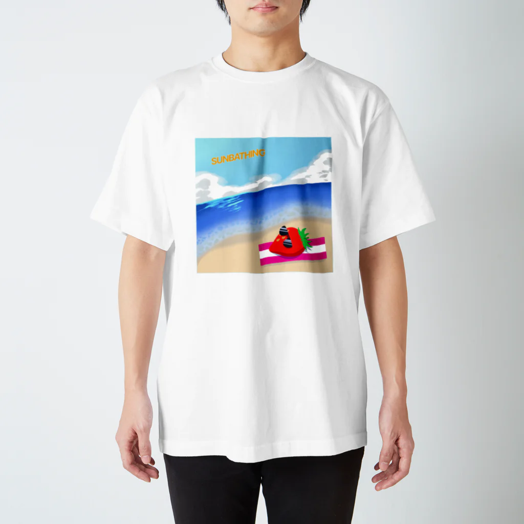 おむらいすの日光浴いちご🍓 スタンダードTシャツ