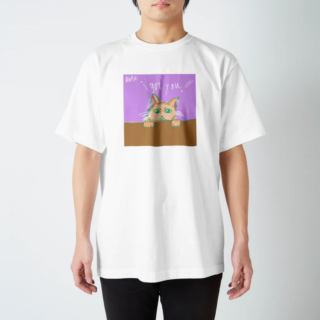 mehe2023のかくれねこ Regular Fit T-Shirt