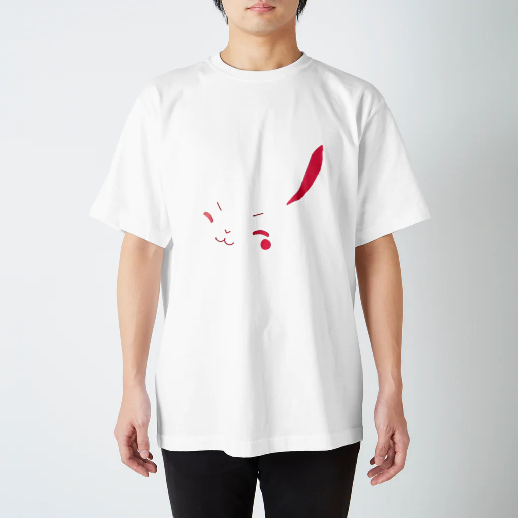 浪漫千代（ロマチョんの店）のMy white rabbit Regular Fit T-Shirt