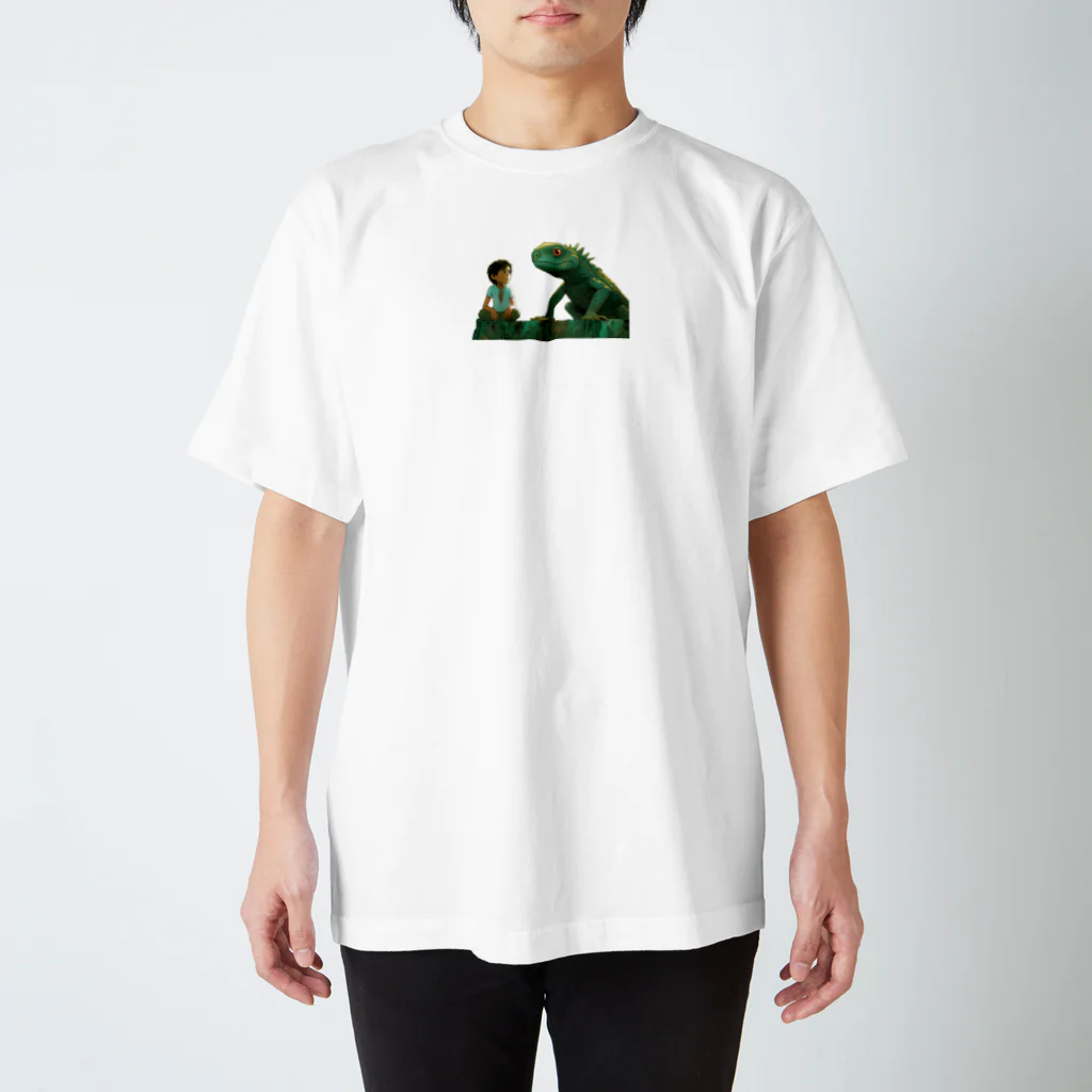 桜音ことこ企画のママみたいなイグアナ Regular Fit T-Shirt