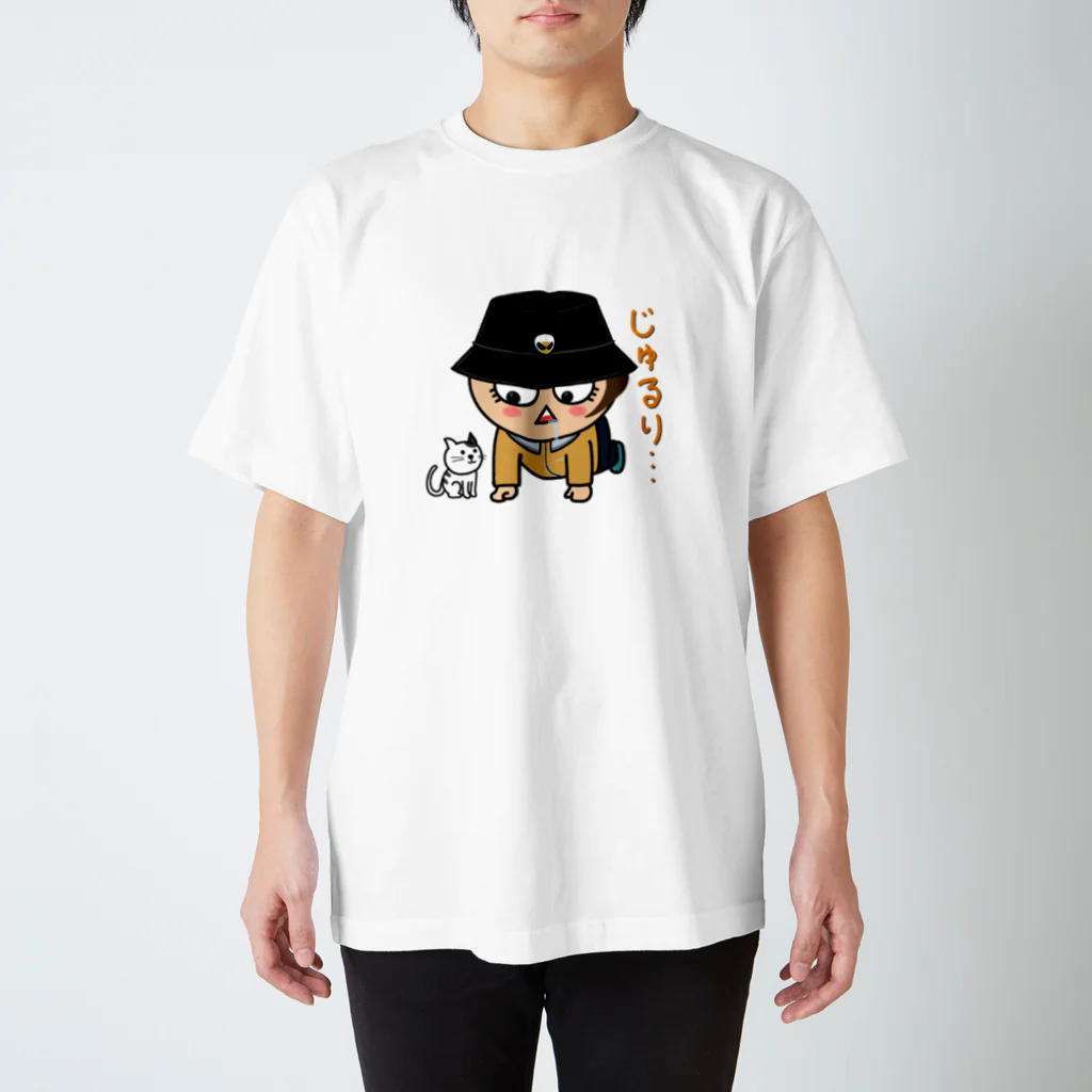 ジャガイモブラザーズのaにゃんと白にゃん スタンダードTシャツ