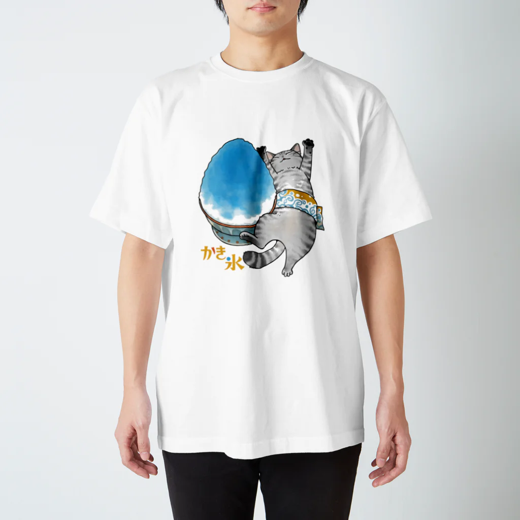 ちょぼなのショップのかき氷猫 Regular Fit T-Shirt