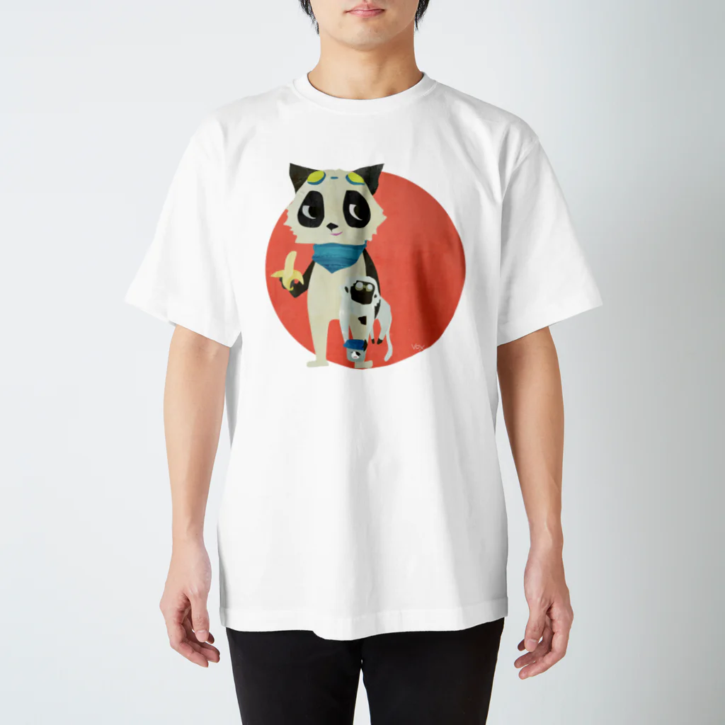 mopandaのサルとエムパン スタンダードTシャツ