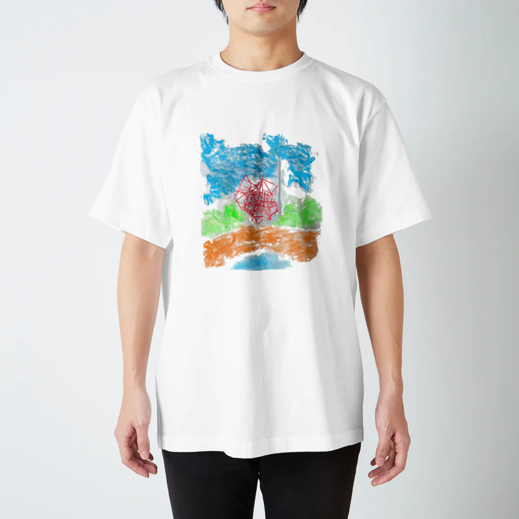 ー水彩の世界ーの遊歩道 Regular Fit T-Shirt