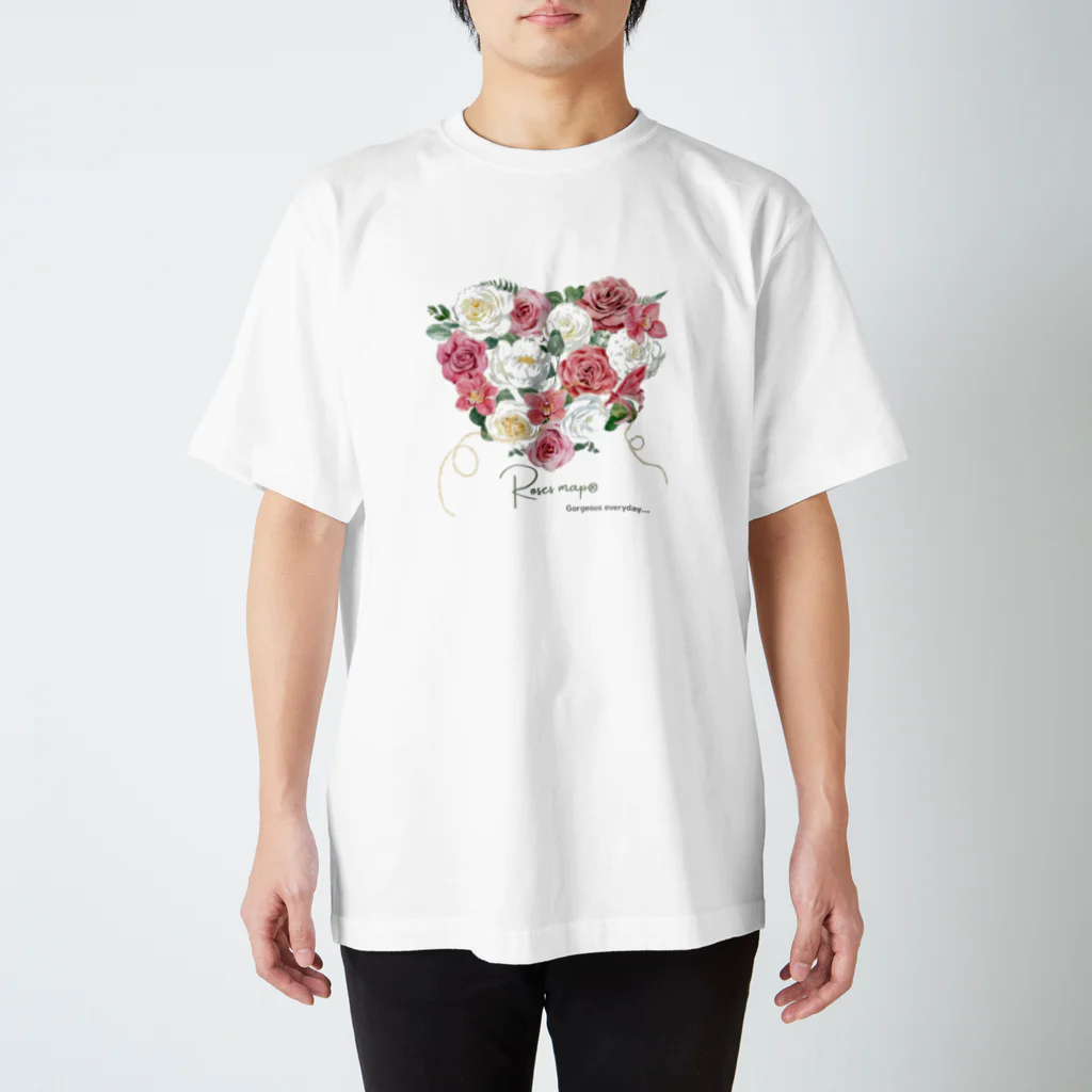 Roses_mapのハートに薔薇を詰め込んで。 スタンダードTシャツ